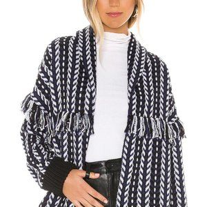 KIRSTY LONGLINE TWEED BOMBER IN INK